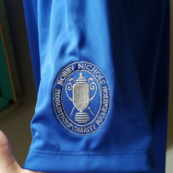 NWT Mens Blue Nike Golf Polo XXL - Picture 4 of 5